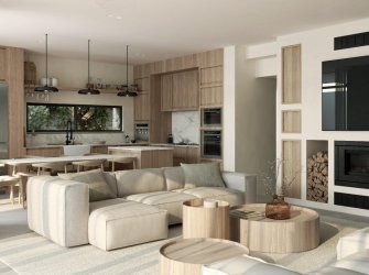 Gümüşlük'e Denize 250 Metre Mesafede Full Donanımlı Plaj Kullanımı Olan 5+1 Villa !