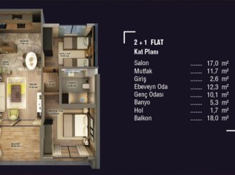 Bitez'de Denize Sıfır 2+1 Rezidence Sosyal Kullanımı 7/24 Güvenlik Denize Sıfır 