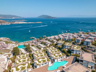 Bitez'de Denize Sıfır 2+1 Rezidence Sosyal Kullanımı 7/24 Güvenlik Denize Sıfır 